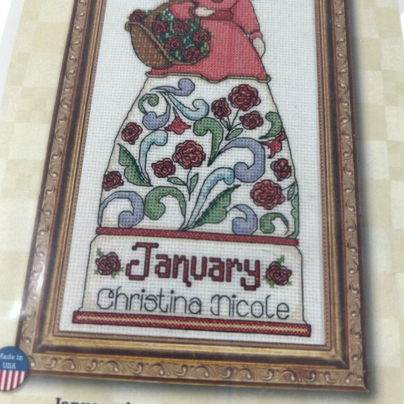 Design Works Jim Shore January Angel Counted Cross Stitch Kit 2820 New - Picture 5 of 7